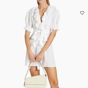 DÔEN  Piper Belted Ruffled Minidress